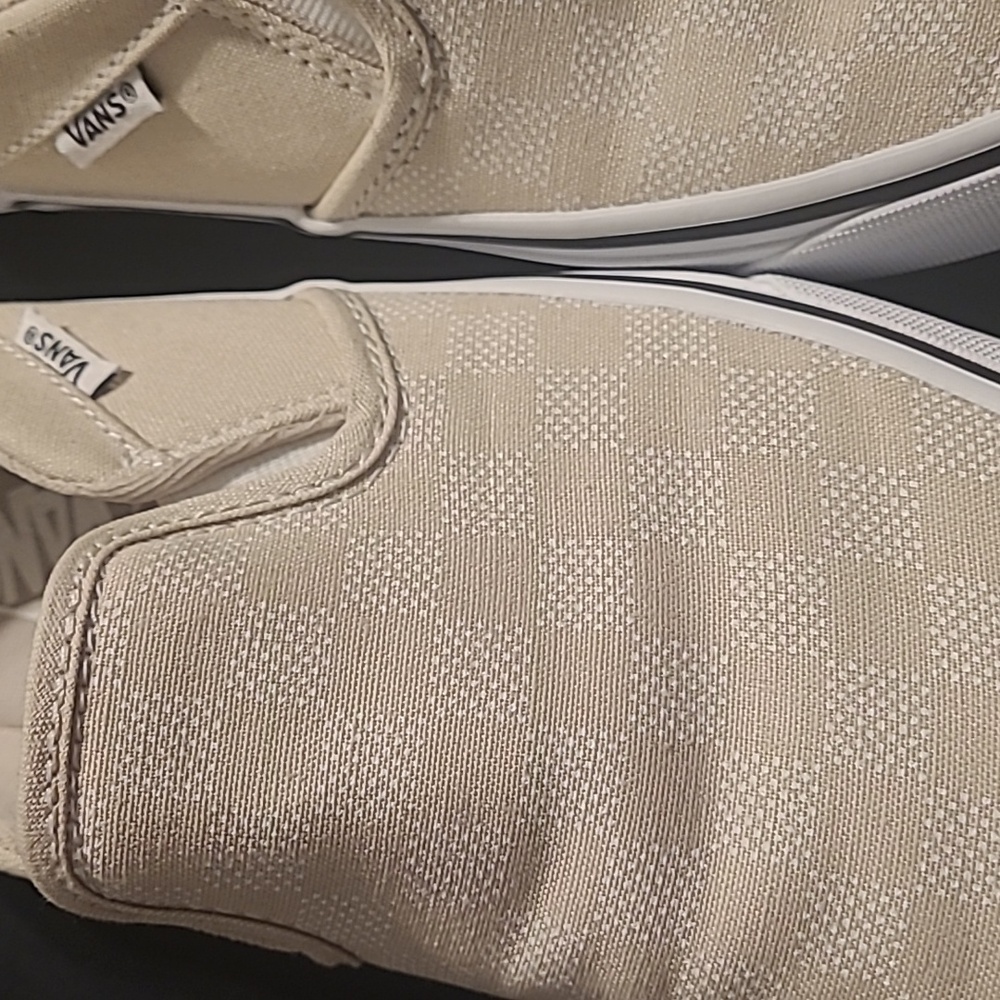 Tan Checkered Vans - Picture 6 of 6